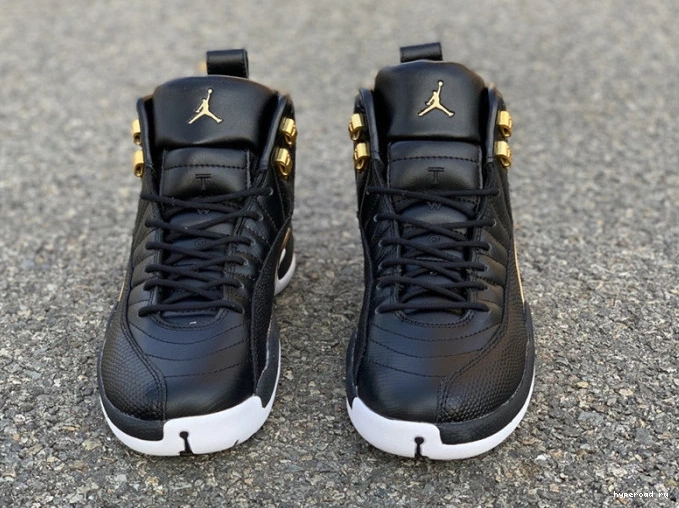 Gold-White AO6068-007 12 Air Jordan Metallic Retro 'Reptile' Black 0918